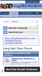 Mobile Screenshot of longhaircareforum.com